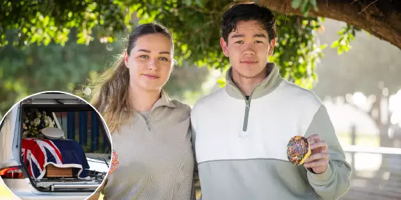 Sunny Beatson and Raquel Cuevas, founders of Bags of Groceries Tasmania